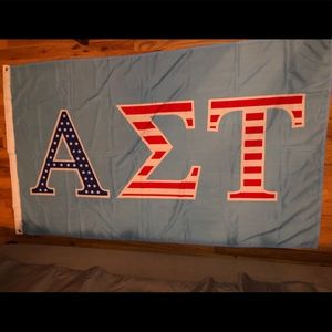 Alpha Sigma Tau flag American flag print